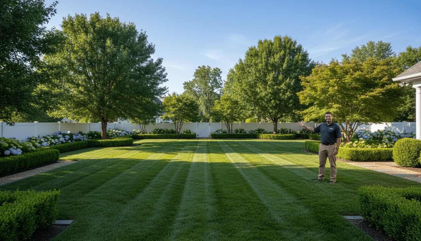 Completed yard maintenance project in Lake Arrowhead
